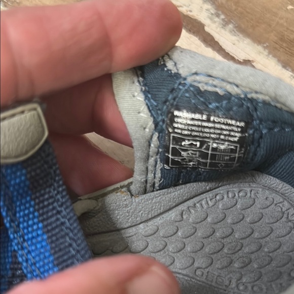 Keen Blue and Gray Outdoor Sandals with Protective Toe - Picture 6 of 10